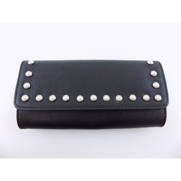 INC Black Clutch Cocktail Night Handbag - Picture 1 of 4